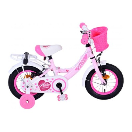 Bicicletta per bambini Volare Ashley - Ragazze - 12 pollici - Rosa - Due freni a mano