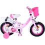 Bicicletta per bambini Volare Ashley - Ragazze - 12 pollici - Rosa - Due freni a mano