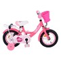 Bicicletta per bambini Volare Ashley - Ragazze - 12 pollici - Rosa/Rosso - Due freni a mano