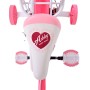 Bicicletta per bambini Volare Ashley - Ragazze - 12 pollici - Rosa/Rosso - Due freni a mano