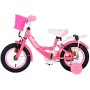 Bicicletta per bambini Volare Ashley - Ragazze - 12 pollici - Rosa/Rosso - Due freni a mano