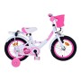 Bicicletta per bambini Volare Ashley - Ragazze - 14 pollici - Bianca