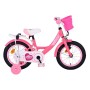 Bicicletta per bambini Volare Ashley - Ragazze - 14 pollici - Rosa/Rosso