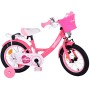 Bicicletta per bambini Volare Ashley - Ragazze - 14 pollici - Rosa/Rosso