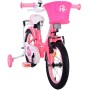 Bicicletta per bambini Volare Ashley - Ragazze - 14 pollici - Rosa/Rosso