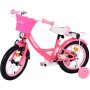 Bicicletta per bambini Volare Ashley - Ragazze - 14 pollici - Rosa/Rosso