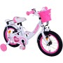 Bicicletta per bambini Volare Ashley - Ragazze - 14 pollici - Bianca - Due freni a mano