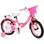 Bicicletta per bambini Volare Ashley - Ragazze - 16 pollici - Rosa/Rosso - Due freni a mano