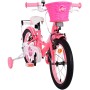 Bicicletta per bambini Volare Ashley - Ragazze - 16 pollici - Rosa/Rosso - Due freni a mano