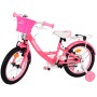 Bicicletta per bambini Volare Ashley - Ragazze - 16 pollici - Rosa/Rosso - Due freni a mano