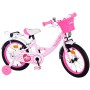 Bicicletta per bambini Volare Ashley - Ragazze - 16 pollici - Rosa - Due freni a mano