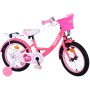 Bicicletta per bambini Volare Ashley - Ragazze - 16 pollici - Rosa/Rosso