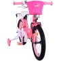 Bicicletta per bambini Volare Ashley - Ragazze - 16 pollici - Rosa/Rosso