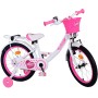 Bicicletta per bambini Volare Ashley - Ragazze - 18 pollici - Bianca