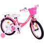 Bicicletta per bambini Volare Ashley - Ragazze - 18 pollici - Rosa/Rosso