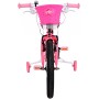 Bicicletta per bambini Volare Ashley - Ragazze - 18 pollici - Rosa/Rosso - Due freni a mano