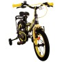 Volare Thombike Bicicletta per bambini - Ragazzi - 14 pollici - Nera Gialla - Due freni a mano