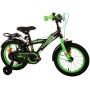 Volare Thombike Bicicletta per bambini - Ragazzi - 14 pollici - Nera Verde - Due freni a mano