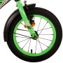 Volare Thombike Bicicletta per bambini - Ragazzi - 14 pollici - Nera Verde - Due freni a mano