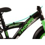 Volare Thombike Bicicletta per bambini - Ragazzi - 14 pollici - Nera Verde - Due freni a mano