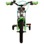 Volare Thombike Bicicletta per bambini - Ragazzi - 14 pollici - Nera Verde - Due freni a mano