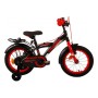 Volare Thombike Bicicletta per bambini - Ragazzi - 14 pollici - Nera Rossa - Due freni a mano