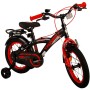 Volare Thombike Bicicletta per bambini - Ragazzi - 14 pollici - Nera Rossa - Due freni a mano