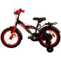 Volare Thombike Bicicletta per bambini - Ragazzi - 14 pollici - Nera Rossa - Due freni a mano