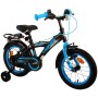 Volare Thombike Bicicletta per bambini - Ragazzi - 14 pollici - Nera Blu - Due freni a mano