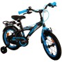 Volare Thombike Bicicletta per bambini - Ragazzi - 14 pollici - Nera Blu - Due freni a mano