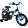 Volare Thombike Bicicletta per bambini - Ragazzi - 14 pollici - Nera Blu - Due freni a mano