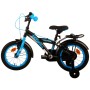 Volare Thombike Bicicletta per bambini - Ragazzi - 14 pollici - Nera Blu - Due freni a mano