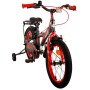 Volare Thombike Bicicletta per bambini - Ragazzi - 16 pollici - Nera Rossa - Due freni a mano