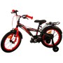 Volare Thombike Bicicletta per bambini - Ragazzi - 16 pollici - Nera Rossa - Due freni a mano