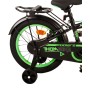 Volare Thombike Bicicletta per bambini - Ragazzi - 16 pollici - Nera Verde - Due freni a mano