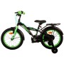 Volare Thombike Bicicletta per bambini - Ragazzi - 16 pollici - Nera Verde - Due freni a mano