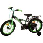 Volare Thombike Bicicletta per bambini - Ragazzi - 16 pollici - Nera Verde - Due freni a mano