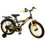 Volare Thombike Bicicletta per bambini - Ragazzi - 16 pollici - Nero Giallo - Due freni a mano