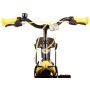 Volare Thombike Bicicletta per bambini - Ragazzi - 16 pollici - Nero Giallo - Due freni a mano