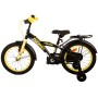 Volare Thombike Bicicletta per bambini - Ragazzi - 16 pollici - Nero Giallo - Due freni a mano