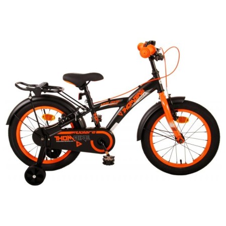 Volare Thombike Bicicletta per bambini - Ragazzi - 16 pollici - Nero Arancione - Due freni a mano