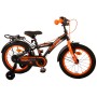 Volare Thombike Bicicletta per bambini - Ragazzi - 16 pollici - Nero Arancione - Due freni a mano