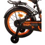 Volare Thombike Bicicletta per bambini - Ragazzi - 16 pollici - Nero Arancione - Due freni a mano