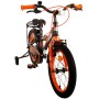 Volare Thombike Bicicletta per bambini - Ragazzi - 16 pollici - Nero Arancione - Due freni a mano