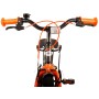 Volare Thombike Bicicletta per bambini - Ragazzi - 16 pollici - Nero Arancione - Due freni a mano