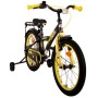 Bicicletta per bambini Volare Thombike - Ragazzi - 18 pollici - Nero Giallo